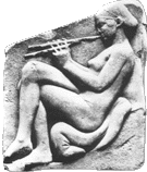 hetarai playing a double flute